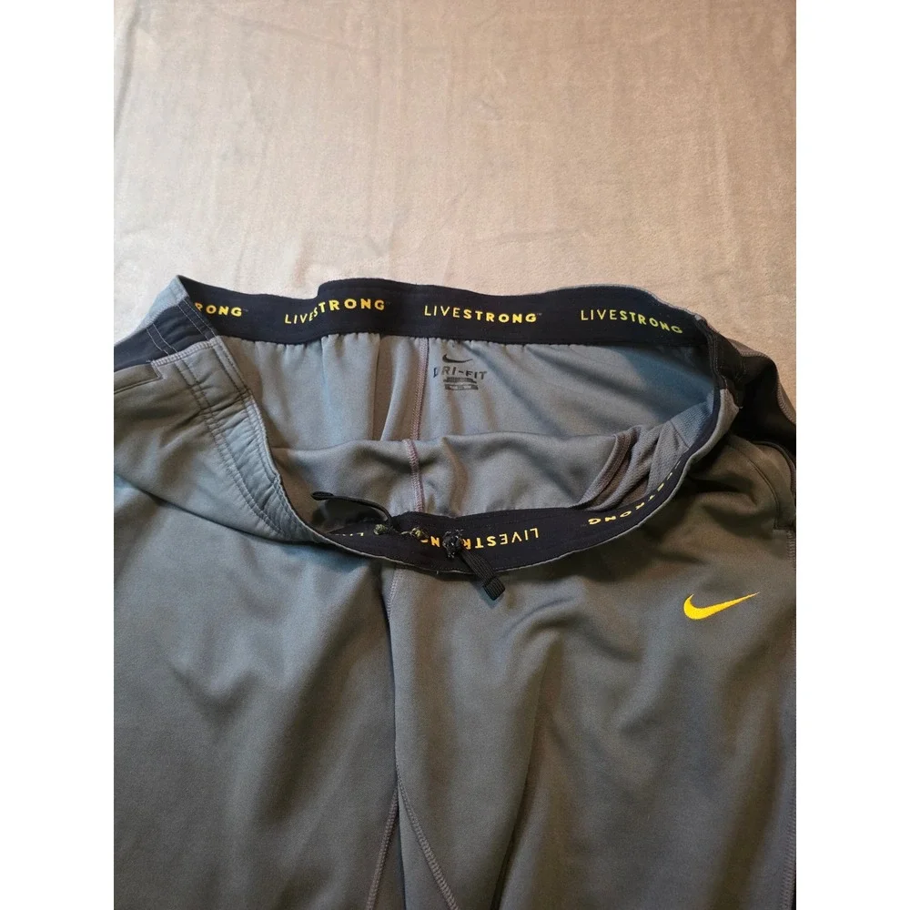 Nike Track Pants Mens XXL Gray Livestrong Dri-FIT Athletic Joggers